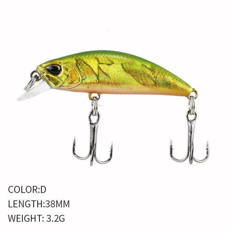 ALASICKA 38mm 3.2g Fishing Lure Micro Minnow Wobbler Sinking Artificial Hard Bait Jerkbait Swimbait Small Stream Trout Bass Bait