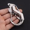 Multifunctional EDC Carabiner Key Holder with Quick-Release Strap and Protector, Stainless Steel Mountaineering Buckle Keychain