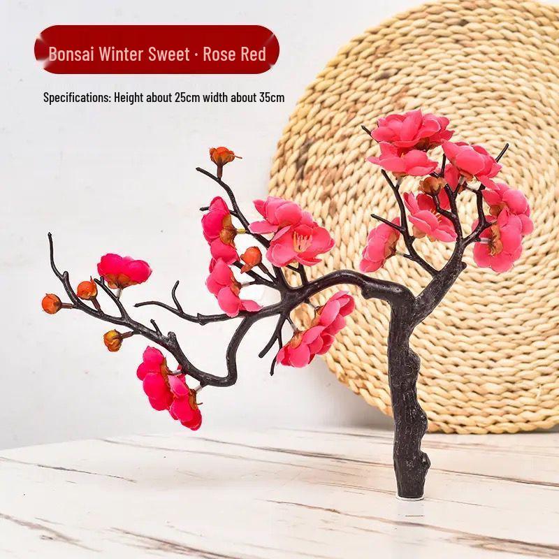 Artificial Plum Blossom Tree Branch Ornament - Ancient Style Indoor Decor and Dance Prop