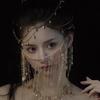 Vintage Veil Mask Costume Hanfu Tassel Headwear Face Curtain Cover Elegant Photo Props Chinese Wedding Braid Accessories