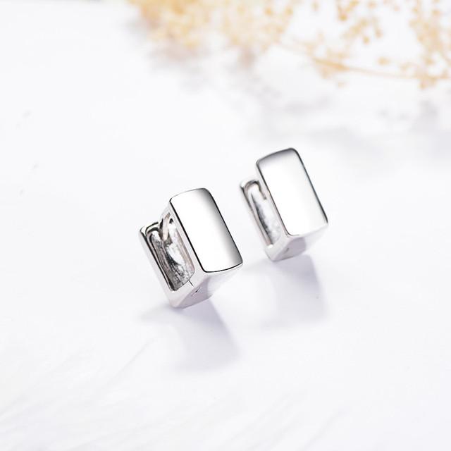 

Серьги из стерлингового серебра 925 пробы высшего качества для мужчин, ювелирные изделия, очаровательные женские квадратные черные серьги-кольца для девочек, мужские аксессуары, модные серебряный