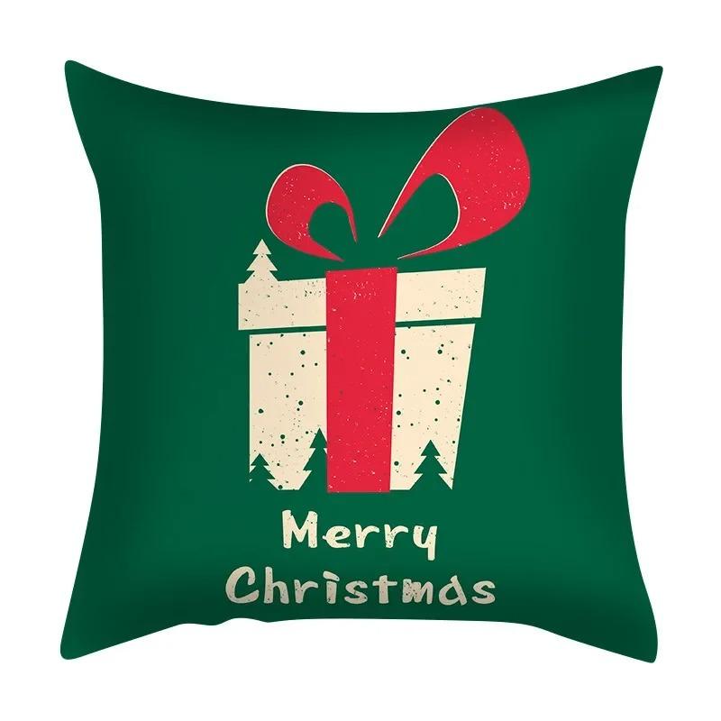 

Наволочки с рождественской тематикой Аксессуары для автомобиля Офис Санта-Клаус Гостиная Диван Домашние наволочки 40x40cm