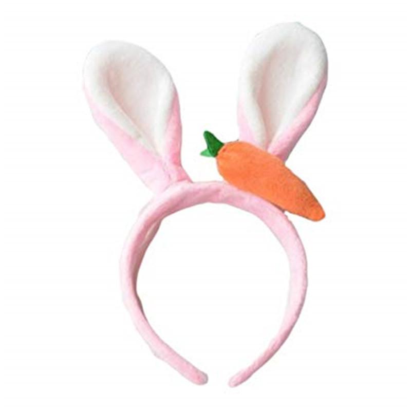 

Easter Bunny Ears And Carrot Headband Set - Adorable Easter Bunny Costume Hair Accessories For Kids & Adults, Perfect For Easter