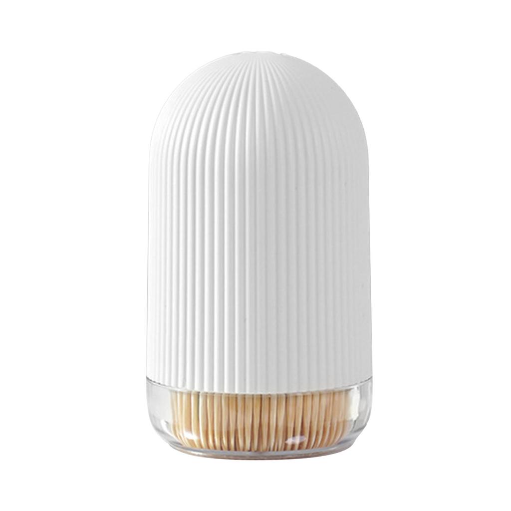 Toothpick Holder Multipurpose Luxury Creative Portable Tooth Pick Storage Dispenser for Kitchen Restaurant Round Top