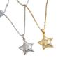 European & American Star Pendant Long Necklace – Luxurious Design for Women