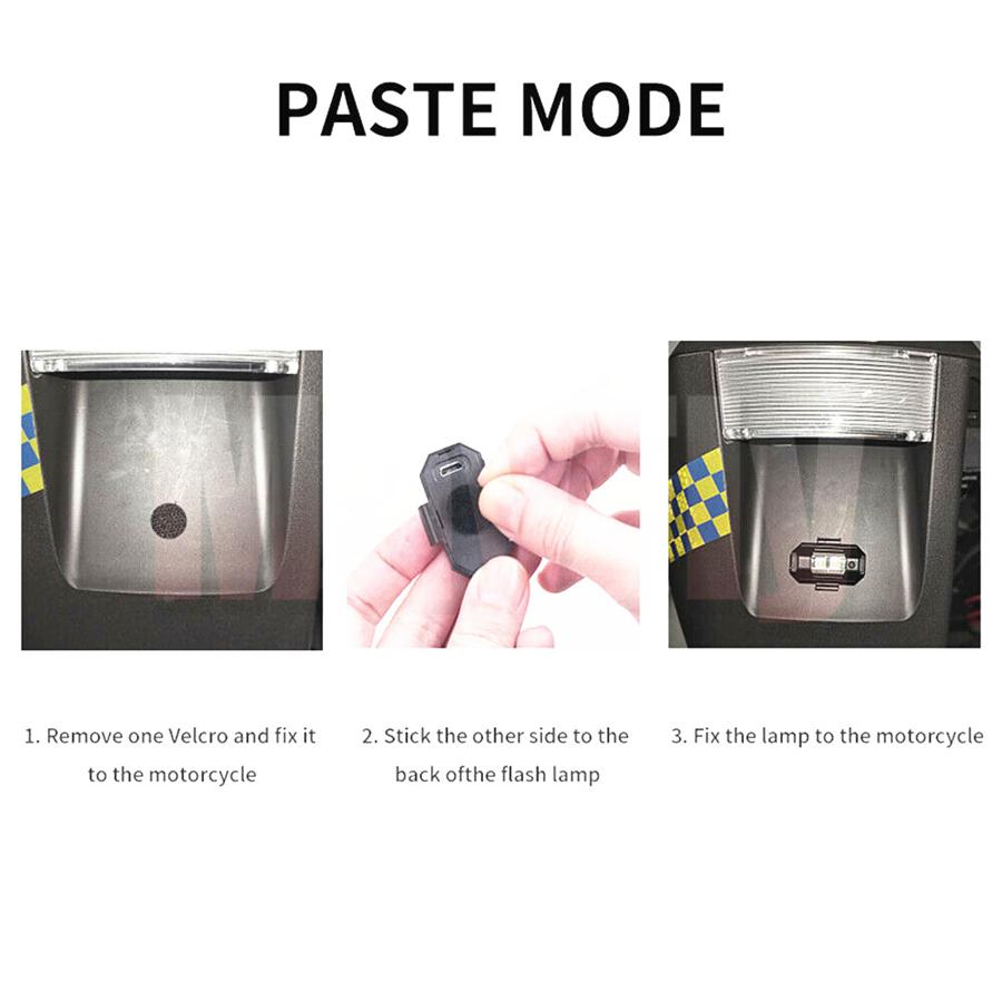 4 Colors Motorcycle UAV Night Drone Strobe Flashing Pilot Light Rechargeable New