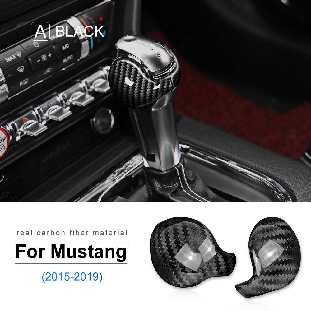 

Real Hard Carbon Fiber Sticker for Ford Mustang 2015 2016 2017 2018 2019 2020 2025 2025 Accessories Interior Gear Shift Knob
