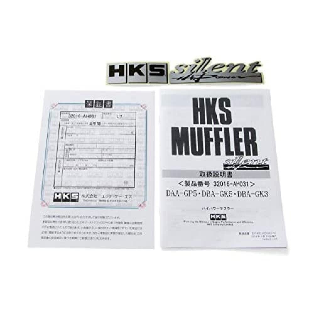 HKS Toba de Eșapament Sportiv Auto Silențios de Mare Putere Compatibil cu Inspecția Vehiculului Honda Fit GP5 Piese Sistem Admisie și Evacuare GK3, GK5/Hibrid