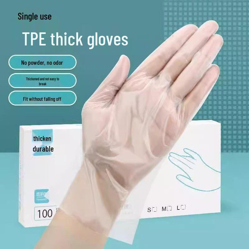 ZISIZ Food-Grade Disposable Plastic Gloves