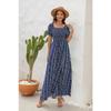 Kleider mit vertikal gestreiften Drucken, geteilter Taille, einseitiger Schulter, Urlaubs-Freizeitkleider