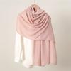 Autumn and winter hot-selling new monochrome linen women's scarf popular solid color cotton and linen feel long towel