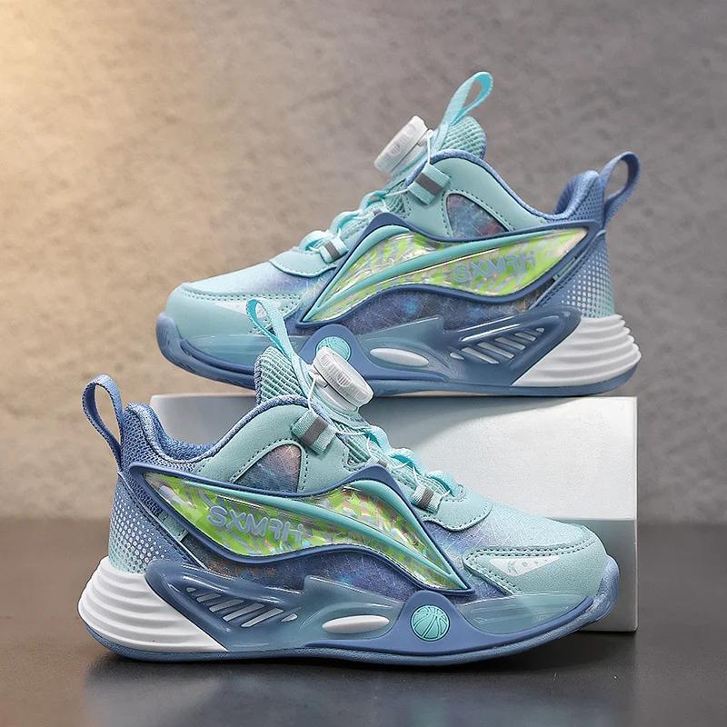 New Children's Non Slip Leather Sports Shoes Boys' Breathable Running Shoes,mMedium and Large Children's Casual Sports Shoes