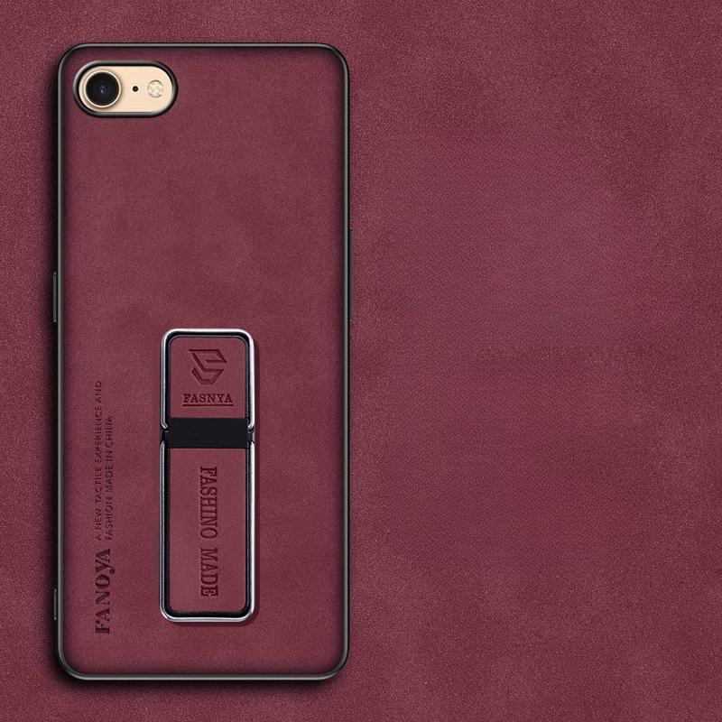 For IPhone 16E 16e Luxury Skinsheep Kickstand Hard Case for Iphone 16E SE4 2025 Shockproof Soft Edge Magnetic Holder Phone Cover