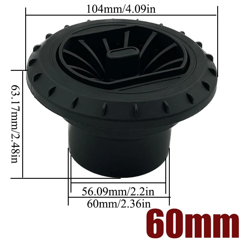 2X 60mm 75mm 90mm Warm Air Vent Outlet Rotatable Air Diesel Heater Conditioner For Car Truck VAN Camper Pipe Outlet Connector