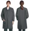 Unisex Dustproof Blue Workwear Robe with Printing & Embroidery