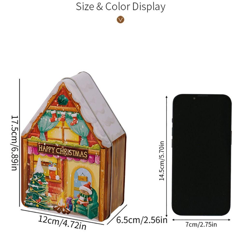 Creative Multicolor Storage Box Multifunctional Cartoon Santa Gift Box Large Capacity Compact Size Money Box Party Decoration