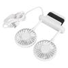 Monitor Fan 2 Heads 3 Speed Modes 6.6ft USB Cable Noiseless Space Saving Clip On Computer Fan for Family Office