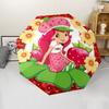 1pc Princess Strawberry Umbrella, Sun Protection, And UV Shielding. It Has Eight Sturdy Ribs for Outdoor Use And Perfect As a Holiday Gift