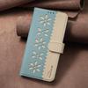 Colorblock Small Flower Leather Case with RFID for OPPO RENO 14F 5G & More (36 Models)