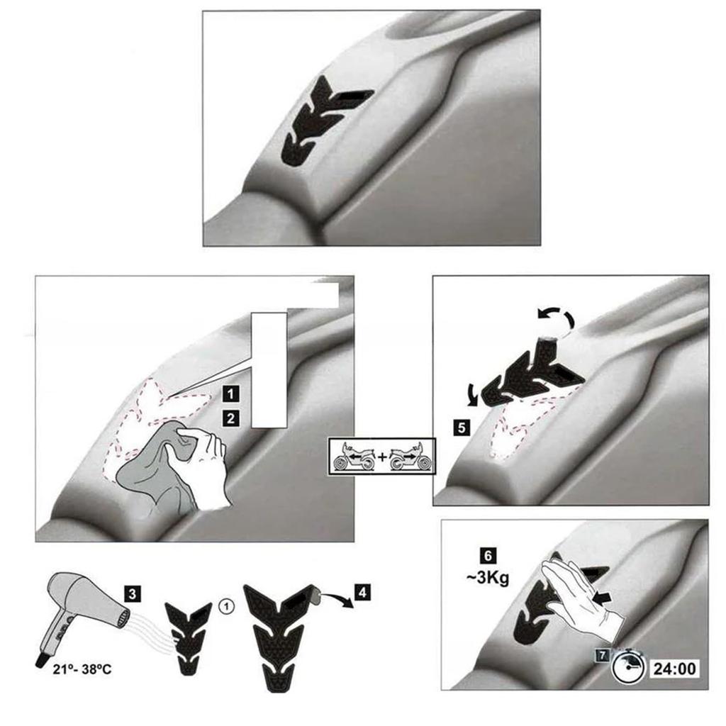 Tank Protector Motorcycle Tank Pad Sticker Protector Decal Accessories Fits Kawasaki Ninja 1000SX Z 1000SX 2017-2024 2023 2022 2021 2020(Green)