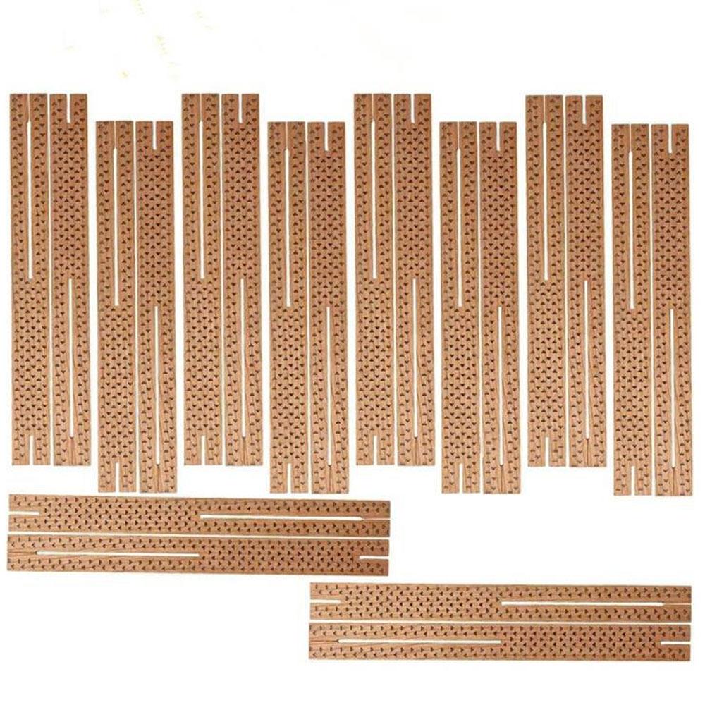 10pcs/set Triangular Shaped Hole Cross Wood Wicks Centering Device Easy To Burn Wooden Wick DIY Candle Making Tool Candle Accessories