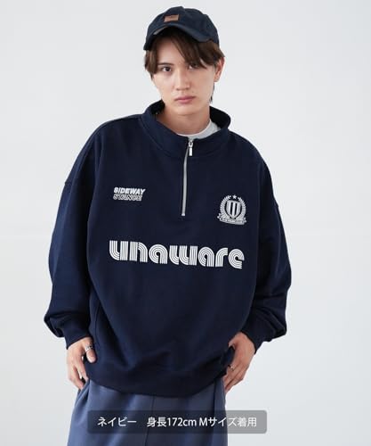 [IMPROVES] [SIDEWAYSTANCE] Uniform Fleece Half-Zip Sweatshirt