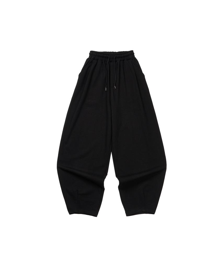 Masateu One Tuck Easy Sweat Pants _ Black