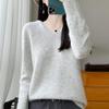 Damer Strikket Hettegenser 100% Ull Genser MODERN NEW SAGA Vinter Strikket Pullover Genser Myke Varme Ullgensere Jumper Strikket Topp