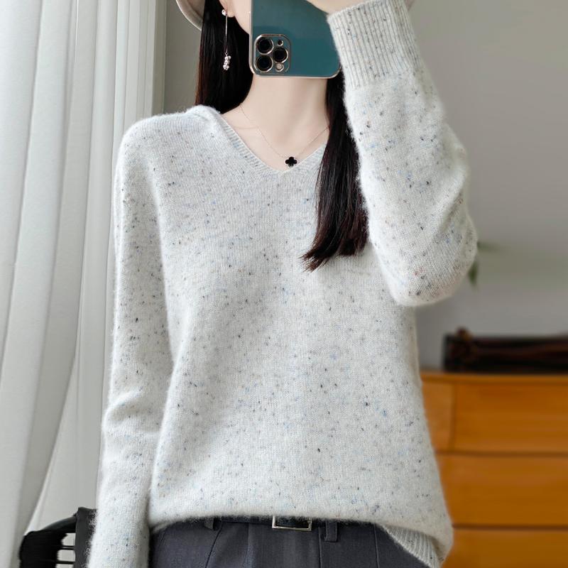 Damer Strikket Hettegenser 100% Ull Genser MODERN NEW SAGA Vinter Strikket Pullover Genser Myke Varme Ullgensere Jumper Strikket Topp