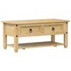 VidaXL Coffee Table with Drawers Corona 100x48x45 Cm Solid Pine Wood, Side Table, Living Room Table, Accent Table, 4002773