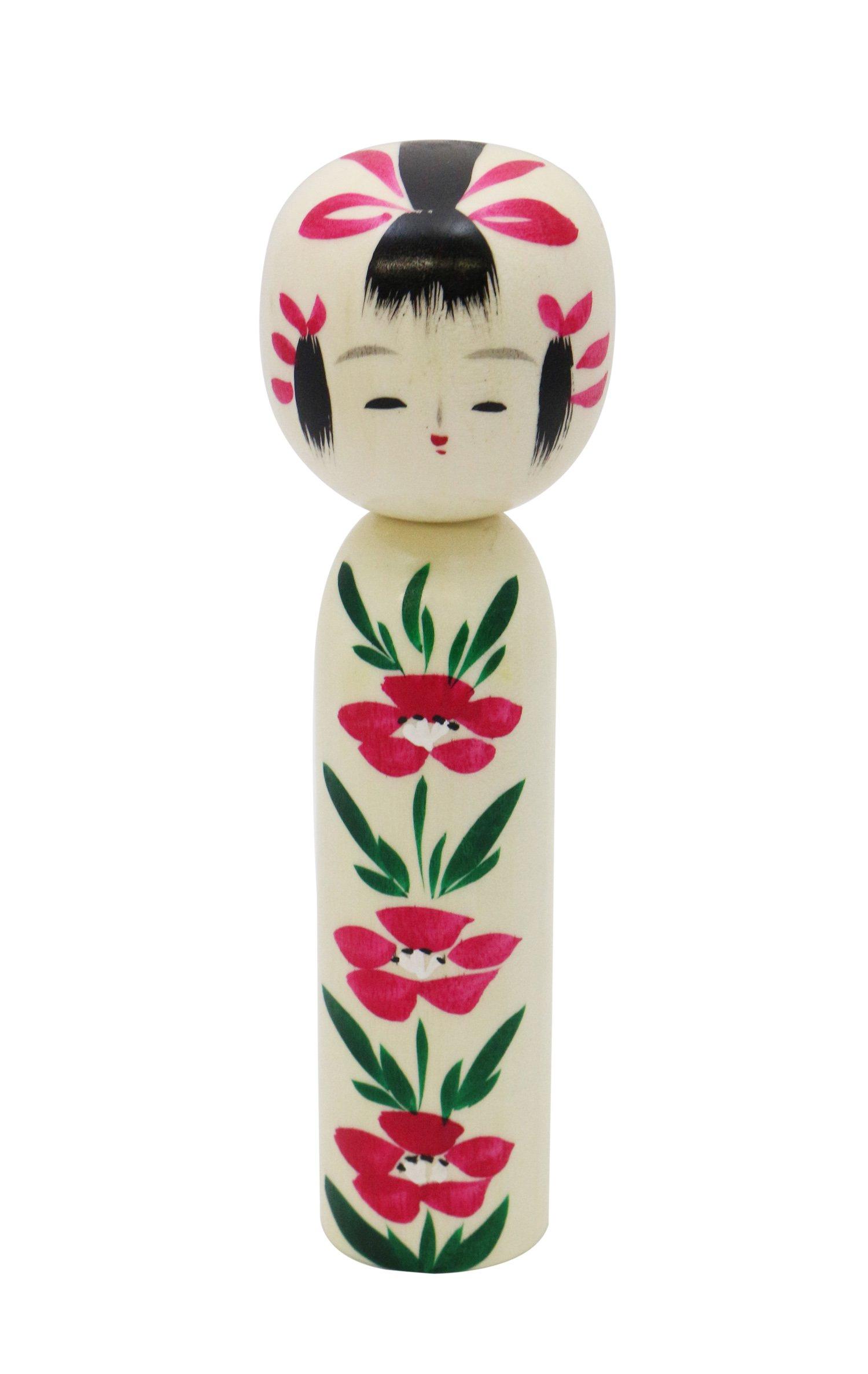 

Сделано в Японии Кокеши 15 см Традиционная Кокеши Митиноку Япония, Сувенир, Кукла, (5 Солнце), Ремесло, Ручная работа, Камелия,