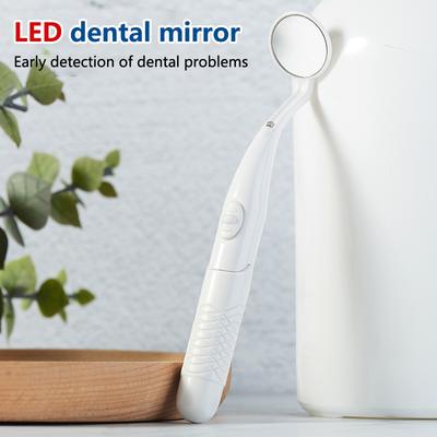 1ks dentální led světelné ústní zrcátko přenosné opakovaně použitelné zubař orální kontrola proti zamlžování Bright Péče o zuby Hygienický nástroj pro čištění