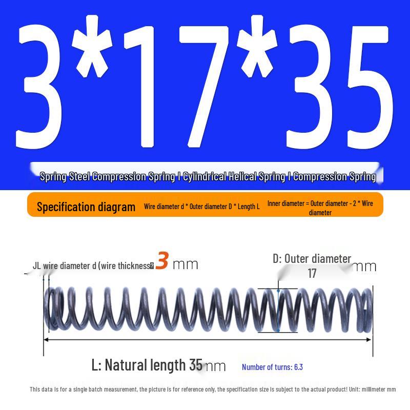 Compression Spring Y-Type Shock Absorbing Coil 3*16/17/18/19/20