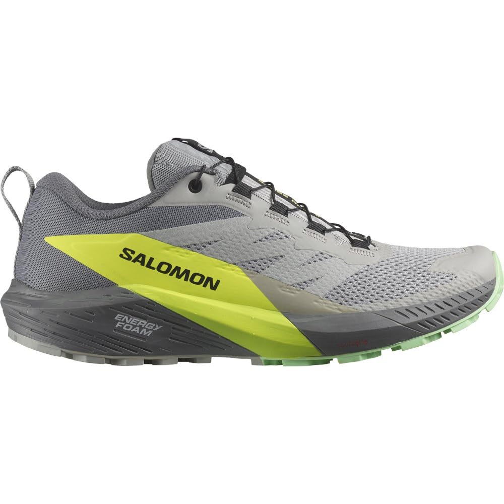 Salomon Sense Ride 5 Trekking Size 28cm Men's Shoes, L47144200, Alloy/Quiet Shade/Safety Yellow,