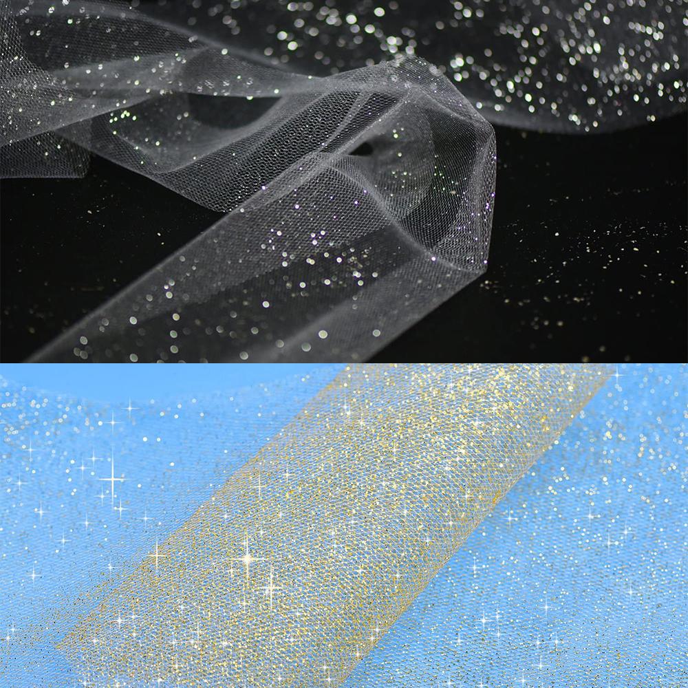 6" X 10 Yards Dots/Sequin/Glitter Tulle Rolls For Tutu Dress Gift Wrapping Wedding Decoration DIY Party Backdrop Ribbon Supplies