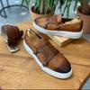 Fashion Men Casual Vulcanized Shoes Black Brown One Foot Outdoor Lightweight and Comfortable Casual Business Dress Shoes Size 38-46