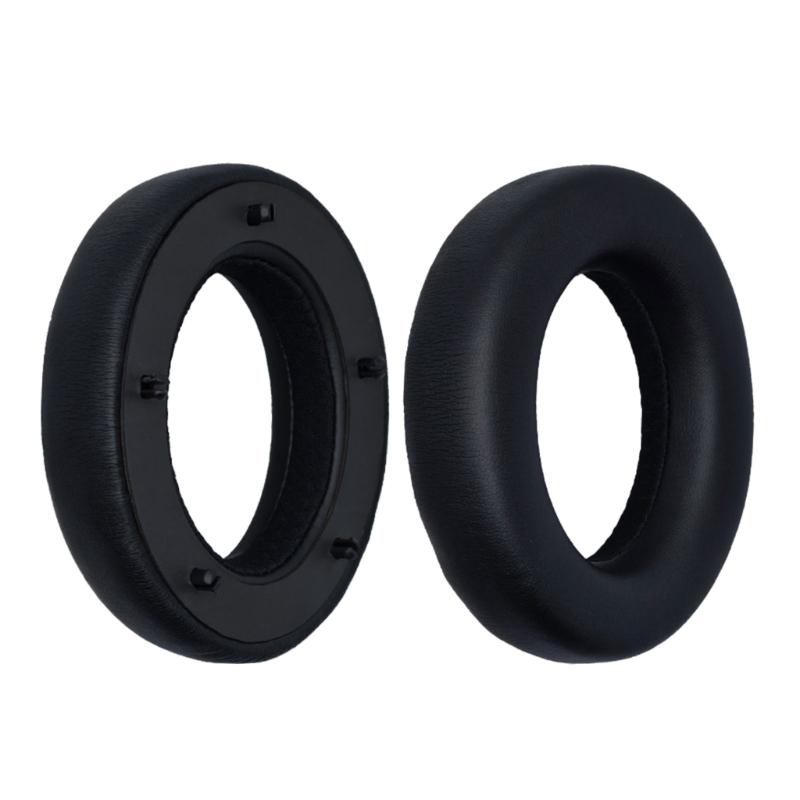 1Pair Earpads Protein Leather Ear Pads Ear Cushions Cover Memory Foam Earmuffs for Focal Clear Elegia Headsets