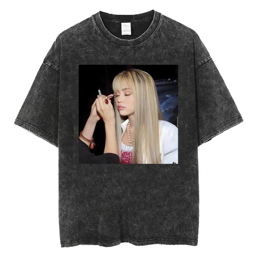 2026 Pánské Oblečení Tričko Prané Grafická Trička Muž Tričko pro Muže Ropa Hombre Miley Cyrus Hannah Montana Logo Krátký Rukáv