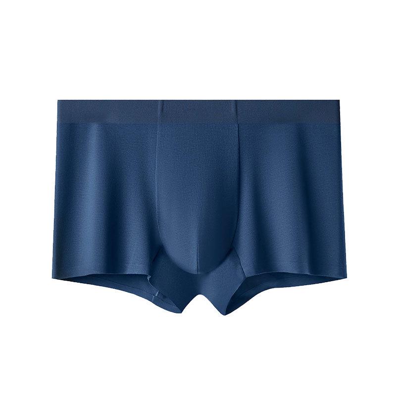 Men's 7A Combed Cotton Boxer Briefs - Antibacterial, Seamless, Breathable, Loose Fit, Plus Size.