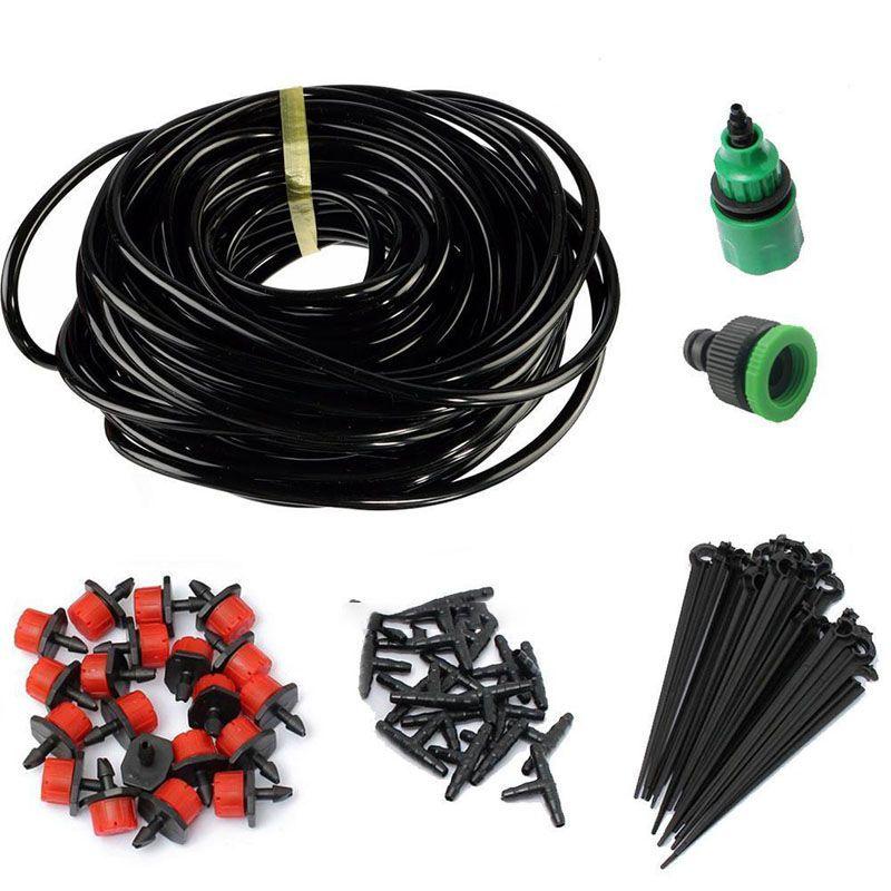 Versatile Micro Drip Water Irrigation Kit Set With Adjustable Drippers And Hose For Gardens