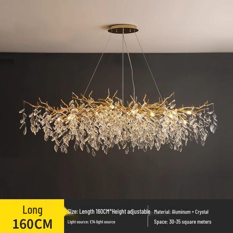 Elegant French Crystal Chandelier for Grand Duplex Living Room