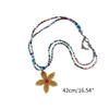 Double-layer Flower Beads Necklaces Chain Chokers Women Party Necklaces Party Jewelry Perfect Gift for Women Girls