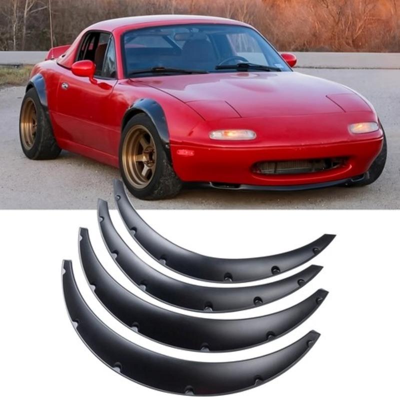 

4 X Wheel Arches Fender Flares Extra Wide Body Kit Black For Mazda MX5 Miata матовий чорний колір