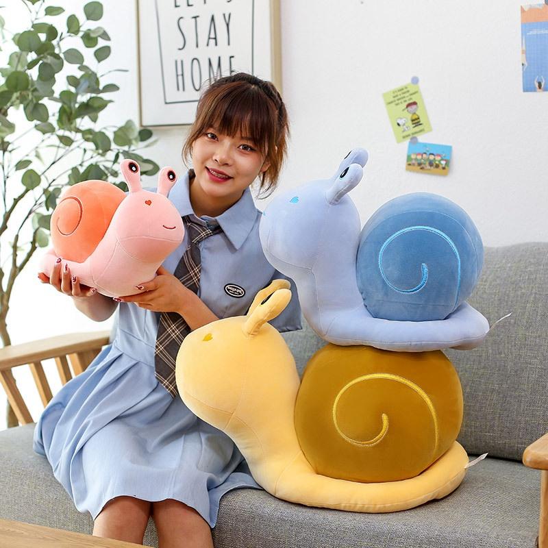 Cute And Cuddly Plush Snail Toy- Soft And Cozy Stuffed Animal Pillow For Kids And Babies Perfect Birthday Gift
