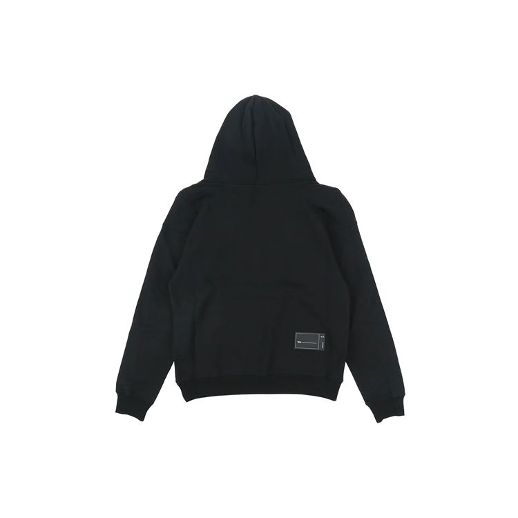 WE11DONE Oversized Long Sleeved Hoodie Black Unisex Tops WD-TP2-20-717-U-BK