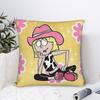 Lizzies Pink Flower McGuires Square Pillow Covers Polyester Car  Cushion Cover Cute Decorative Pillow Cover 45*45