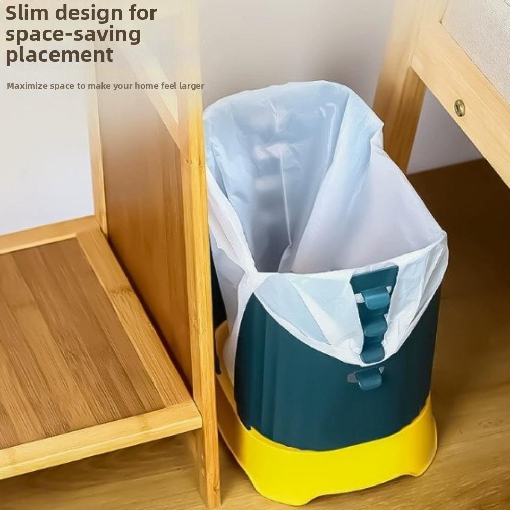 Large Capacity Adjustable Garbage Bin Space Saving Collapsible Waste Basket Bedroom