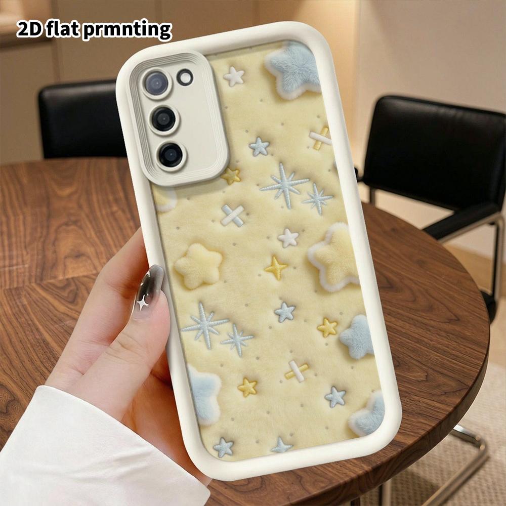Phone Case: 2D Flat Samsung Galaxy A34 A35 M05 M06 S20 S22 S21 FE Plus 5G Protective Case, Star Background, Perfect Christmas and Halloween Holiday Gi