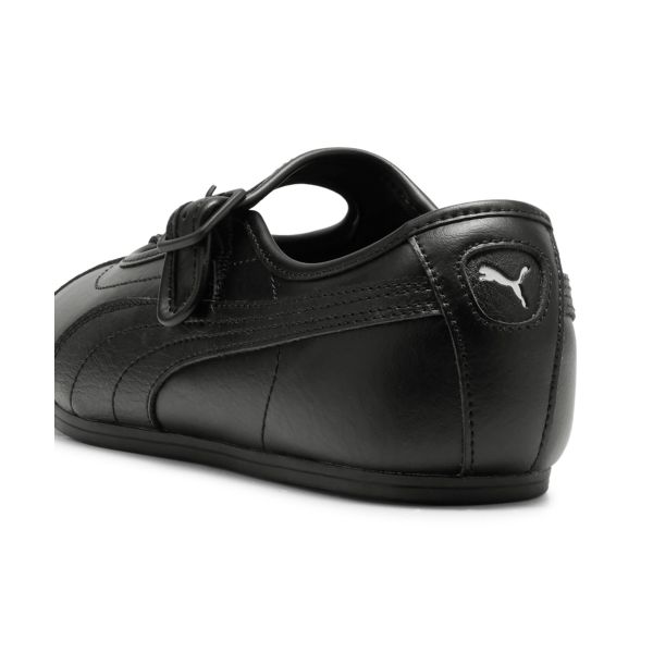 Puma Tackle Ette L Sommer Ausgeschnitten Einfacher Knopf Vielseitig Retro Dünne Sohle Training Klassisch Elegant Mary Jane Freizeitschuhe 408551-01