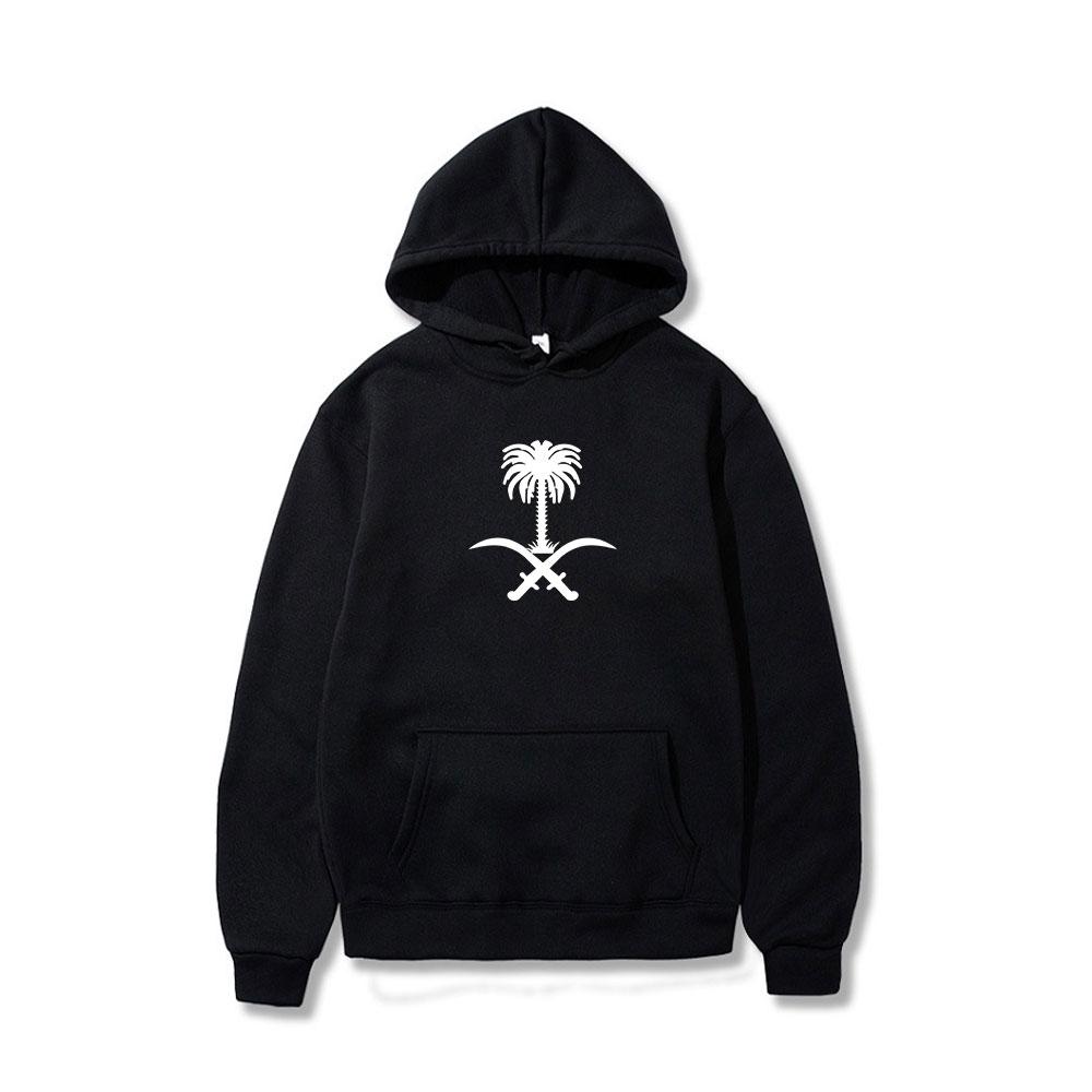 Vogue Hoodies Emblem Of Saudi Arabia Country Flag Warm Winter Pullover Hoodie Men Women Unisex Style Sweatshirt